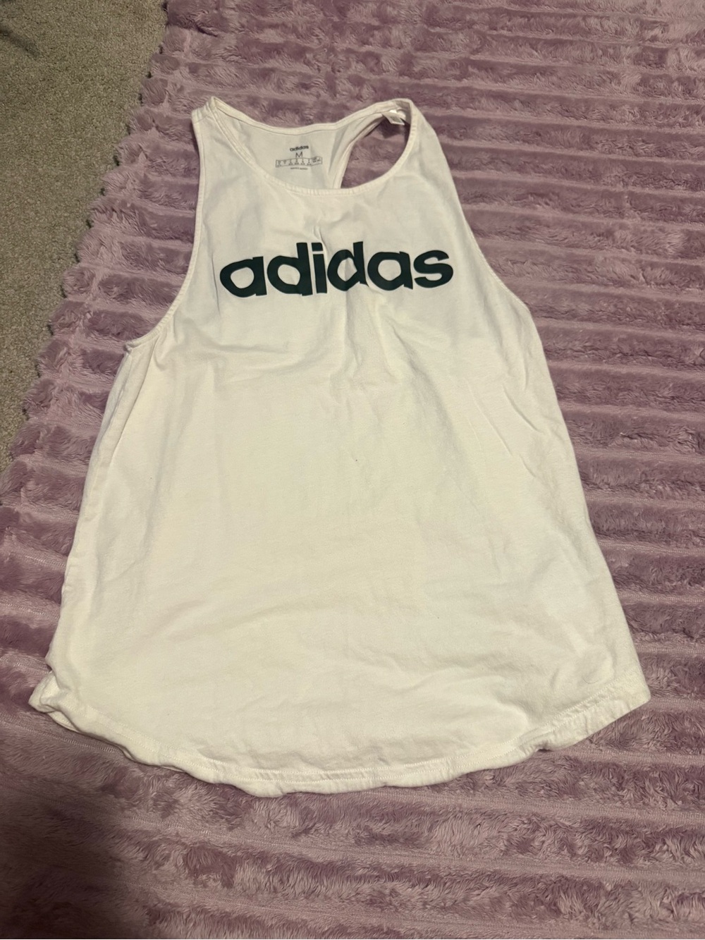 adidas White Tank Top